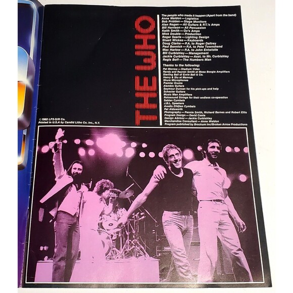 THE WHO Concert Ticket Lot Ephemera Program Sticker St Louis Checkerdome VTG '82 - Picture 13 of 16